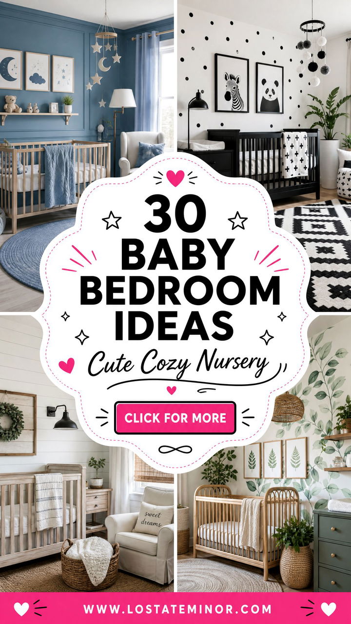 30 Baby Bedroom Ideas to Create a Cute and Cozy Nursery - 30 Baby Bedroom Ideas to Create a Cute and Cozy Nursery