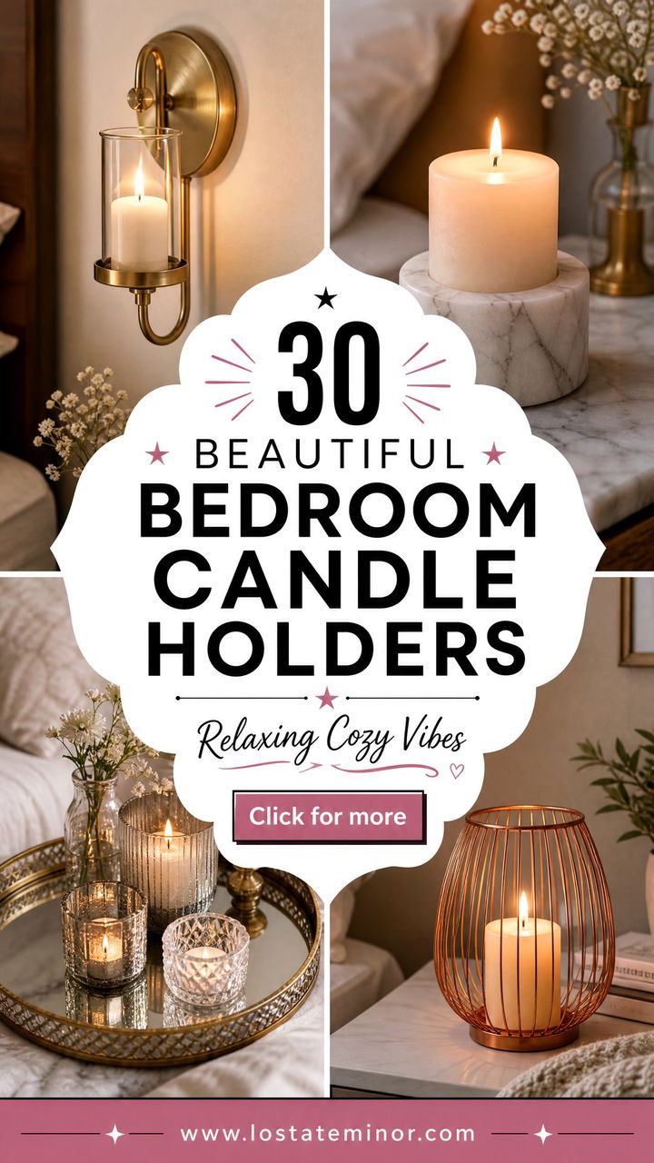 30 Beautiful Bedroom Candle Holders for a Relaxing Vibe - 30 Beautiful Bedroom Candle Holders for a Relaxing Vibe