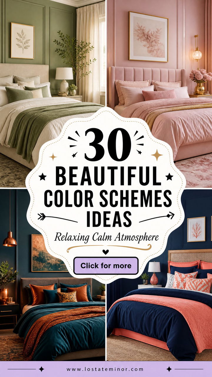 30 Beautiful Bedroom Color Schemes for a Relaxing Atmosphere - 30 Beautiful Bedroom Color Schemes for a Relaxing Atmosphere