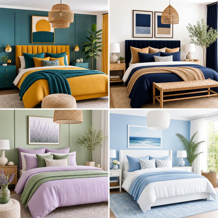 30 Beautiful Bedroom Color Schemes for a Relaxing Atmosphere