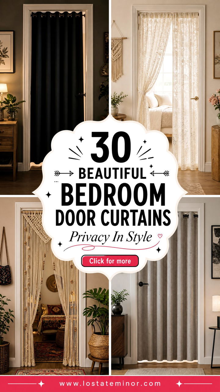 30 Beautiful Bedroom Door Curtains for Privacy and Style Ideas - 30 Beautiful Bedroom Door Curtains for Privacy and Style Ideas