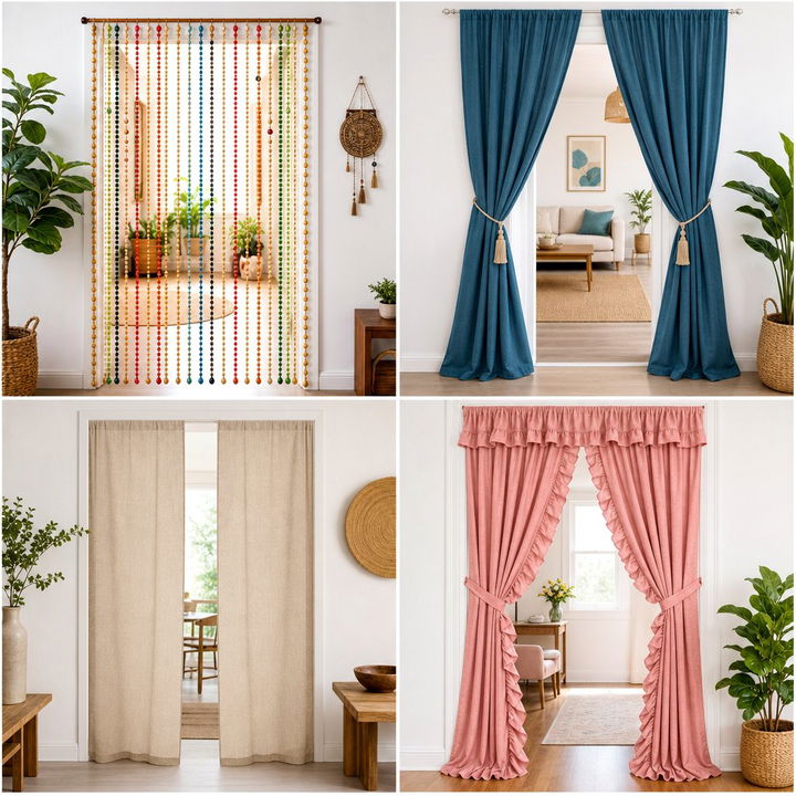 30 Beautiful Bedroom Door Curtains for Privacy and Style Ideas
