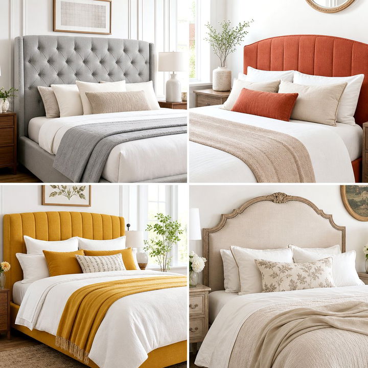 30 Beautiful Bedroom Linen Headboards for a Soft Touch