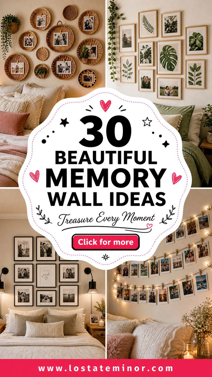 30 Beautiful Bedroom Memory Wall Ideas to Treasure Always - 30 Beautiful Bedroom Memory Wall Ideas to Treasure Always