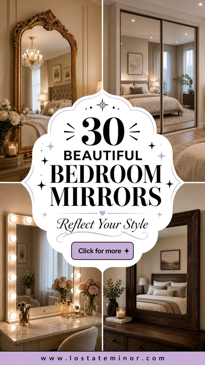 30 Beautiful Bedroom Mirrors to Brighten Your Living Space - 30 Beautiful Bedroom Mirrors to Brighten Your Living Space