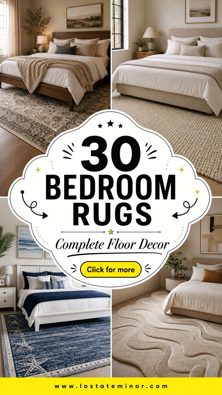30 Beautiful Bedroom Rugs to Complete Your Floor Decor - 30 Beautiful Bedroom Rugs to Complete Your Floor Decor