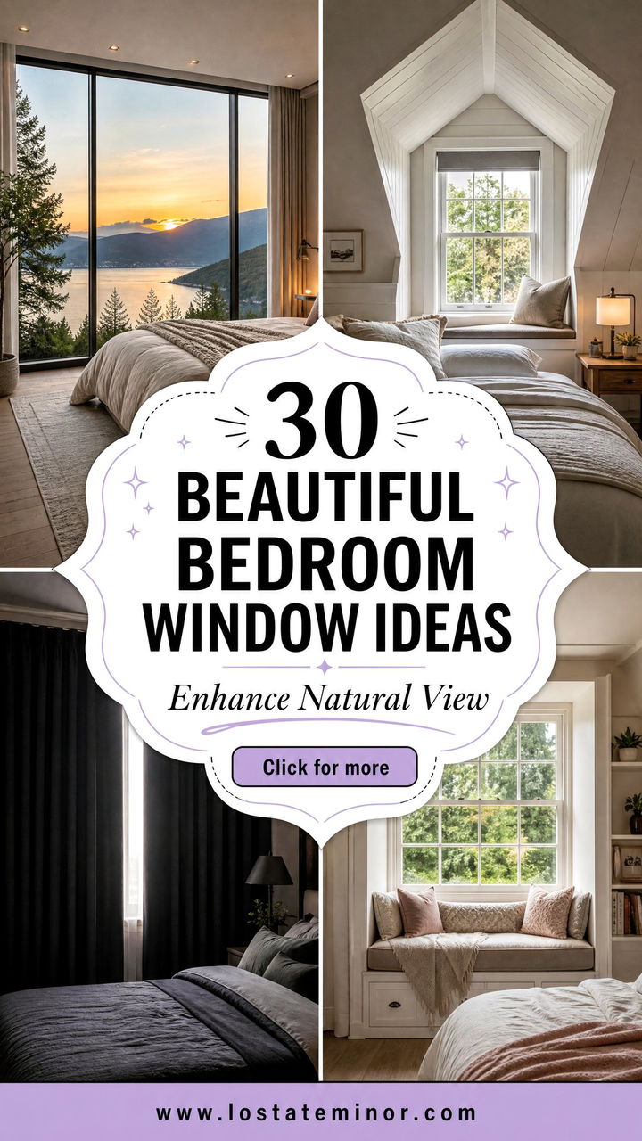 30 Beautiful Bedroom Window Ideas to Enhance Your Natural View - 30 Beautiful Bedroom Window Ideas to Enhance Your Natural View