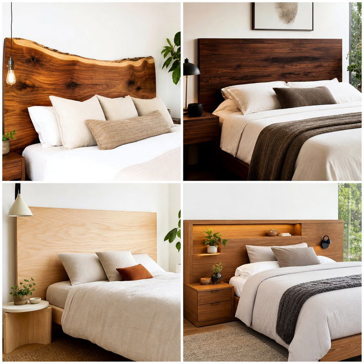 30 Beautiful Bedroom Wooden Headboards to Suit Any Style