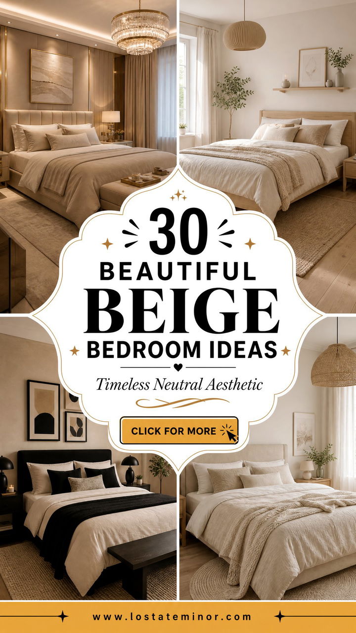 30 Beautiful Beige Bedroom Ideas for a Timeless Aesthetic - 30 Beautiful Beige Bedroom Ideas for a Timeless Aesthetic