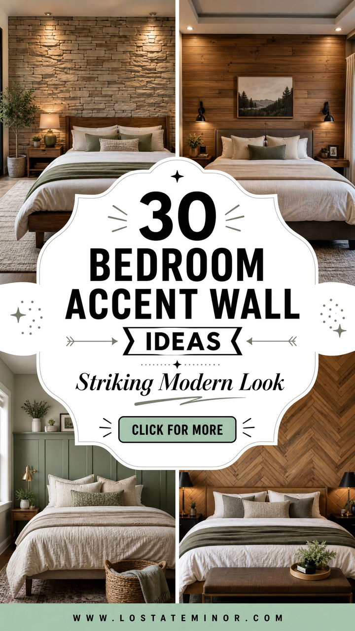 30 Bedroom Accent Wall Ideas for a Striking Modern Look - 30 Bedroom Accent Wall Ideas for a Striking Modern Look