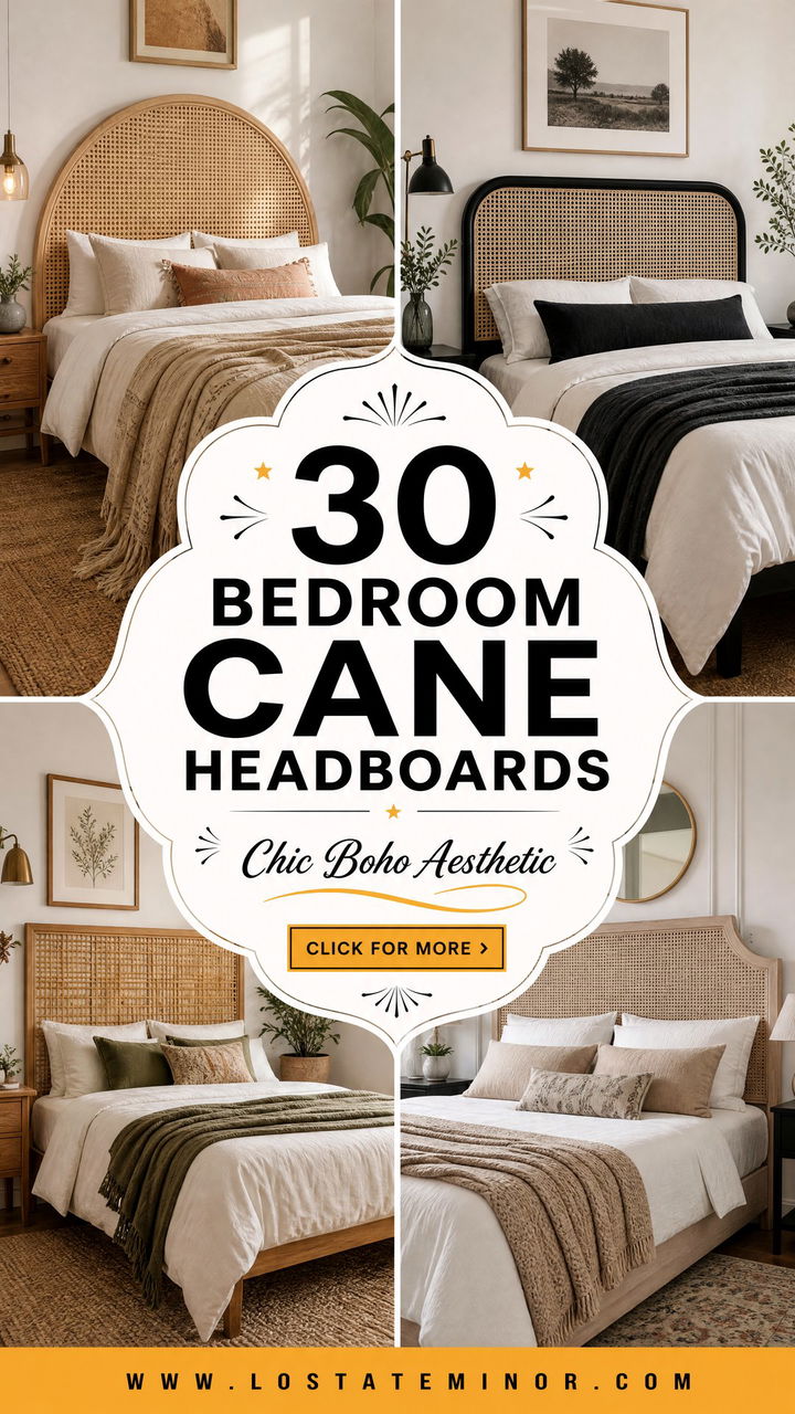 30 Bedroom Cane Headboards for a Chic Boho Aesthetic - 30 Bedroom Cane Headboards for a Chic Boho Aesthetic