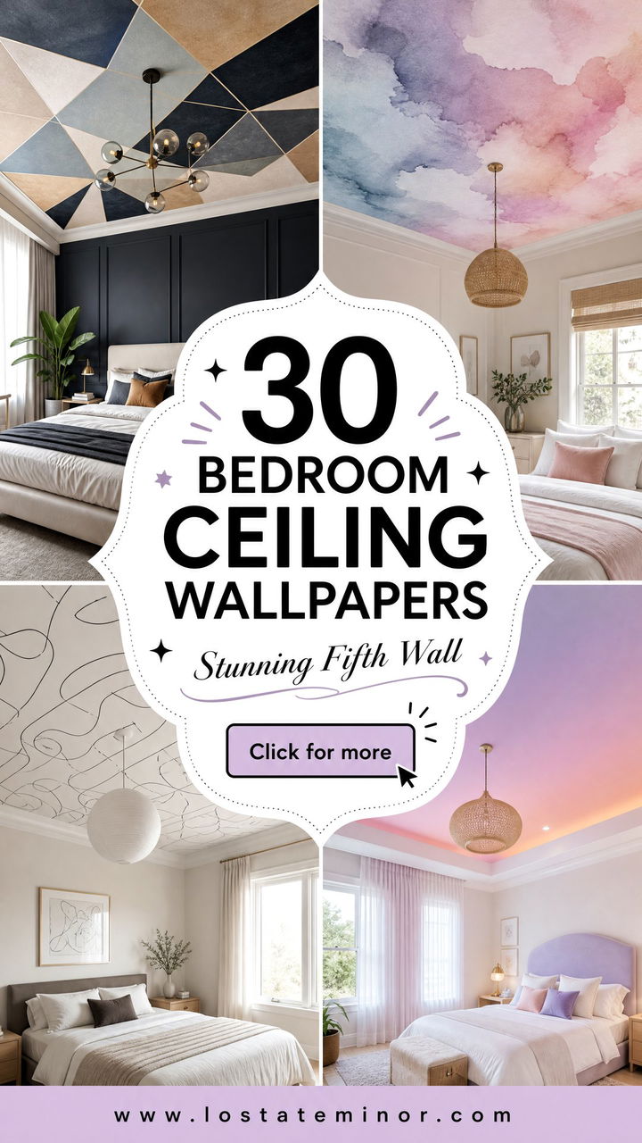 30 Bedroom Ceiling Wallpapers for a Stunning Fifth Wall - 30 Bedroom Ceiling Wallpapers for a Stunning Fifth Wall