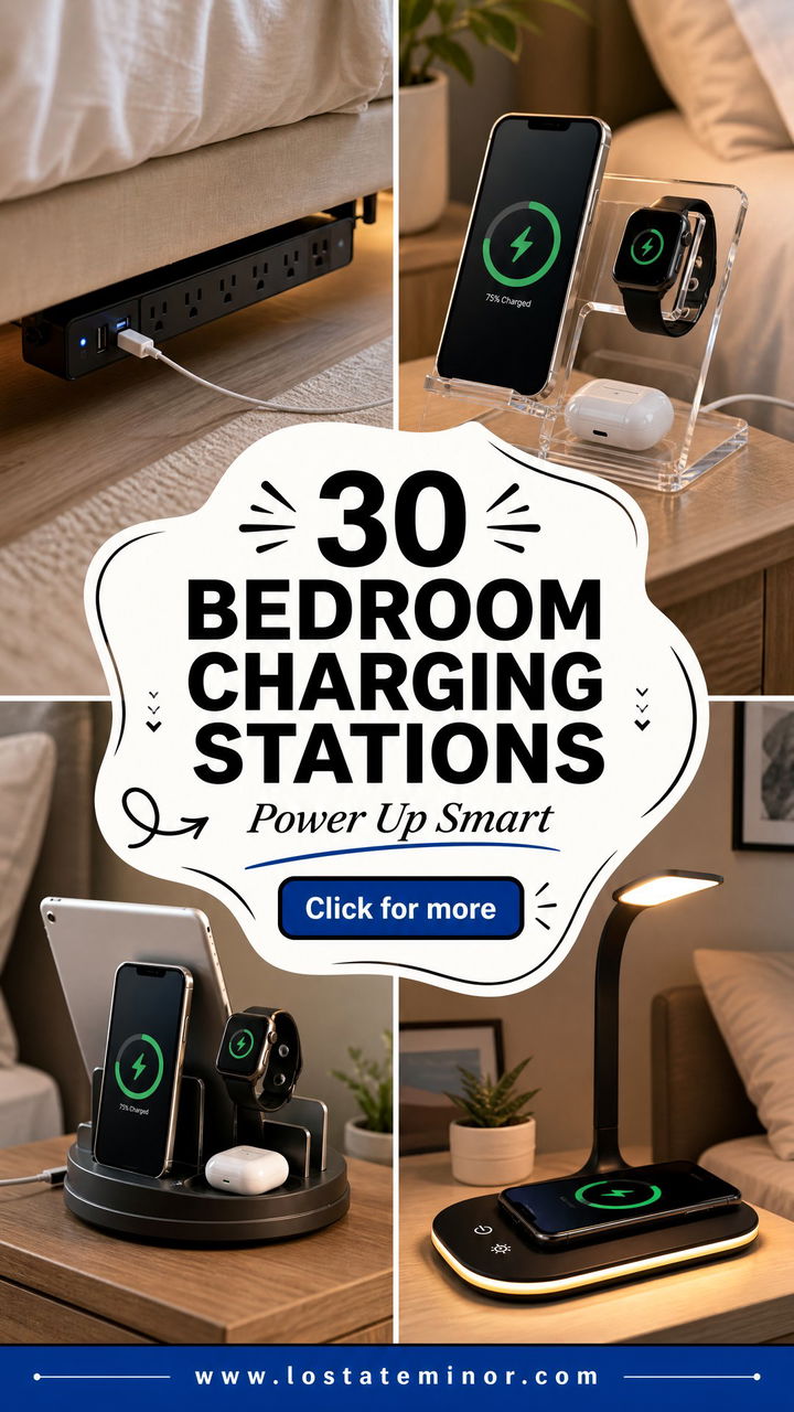 30 Bedroom Charging Stations to Power Your Tech Easily - 30 Bedroom Charging Stations to Power Your Tech Easily