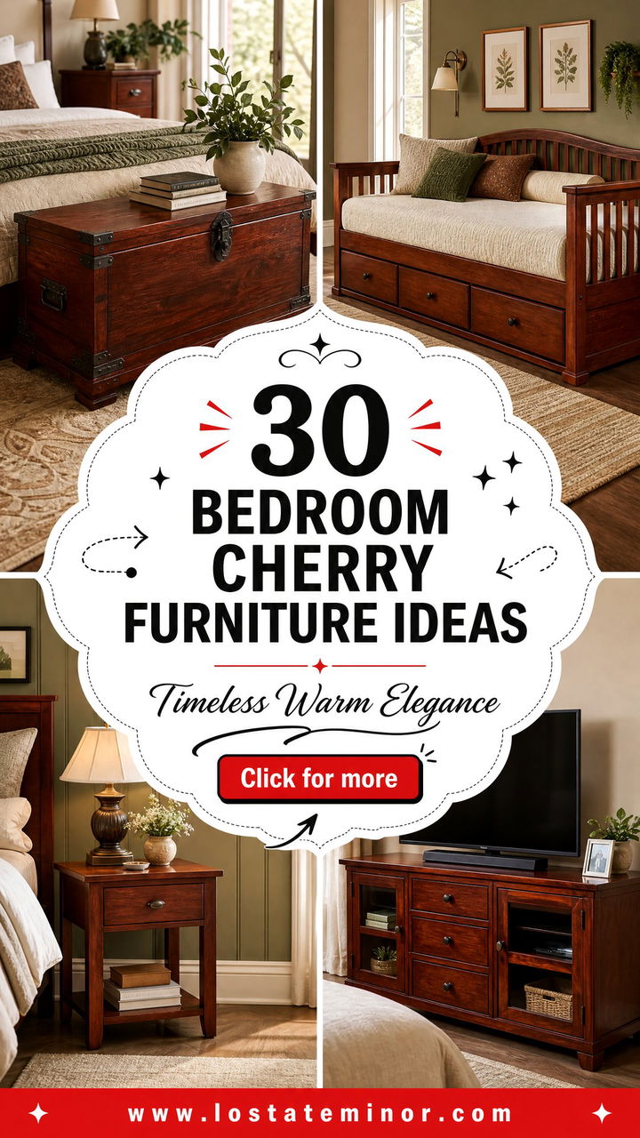 30 Bedroom Cherry Furniture Ideas for Timeless Elegance - 30 Bedroom Cherry Furniture Ideas for Timeless Elegance