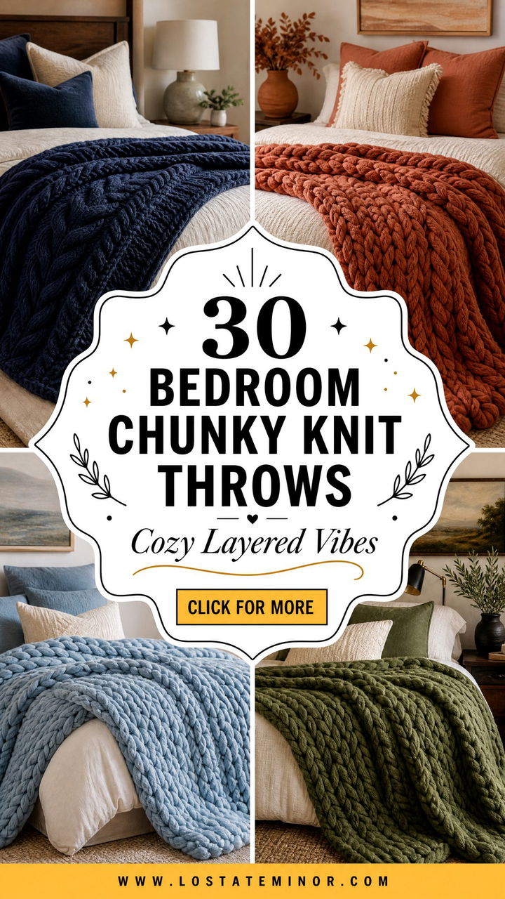 30 Bedroom Chunky Knit Throws for a Cozy Layered Look - 30 Bedroom Chunky Knit Throws for a Cozy Layered Look