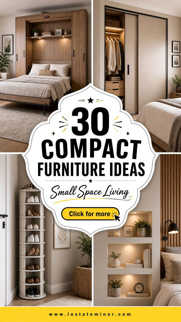 30 Bedroom Compact Furniture Ideas for Small Space Living - 30 Bedroom Compact Furniture Ideas for Small Space Living