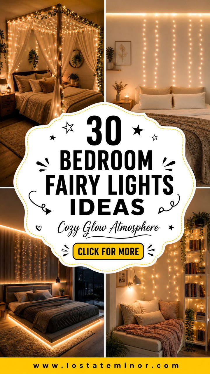 30 Bedroom Fairy Lights Ideas for a Cozy Atmosphere - 30 Bedroom Fairy Lights Ideas for a Cozy Atmosphere