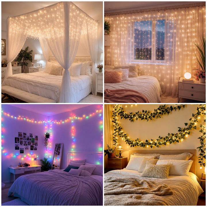 30 Bedroom Fairy Lights Ideas for a Cozy Atmosphere