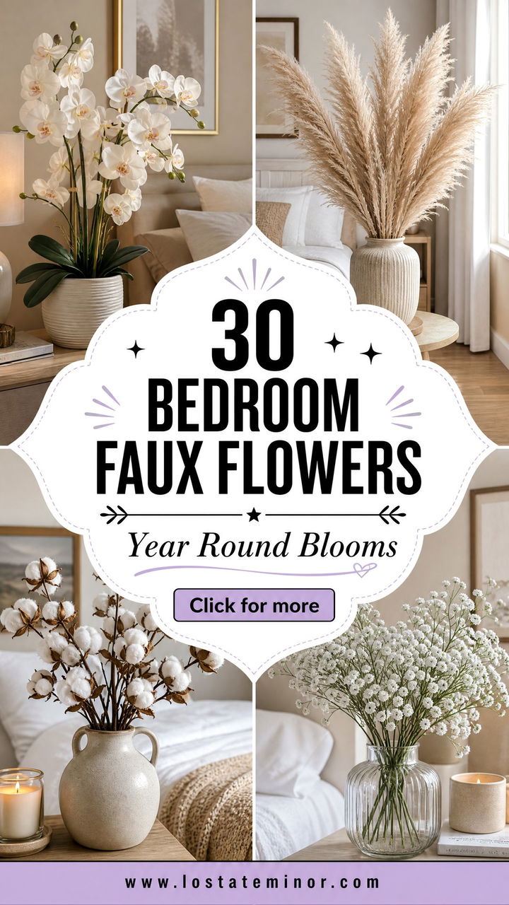 30 Bedroom Faux Flowers to Brighten Your Decor Year-Round - 30 Bedroom Faux Flowers to Brighten Your Decor Year-Round