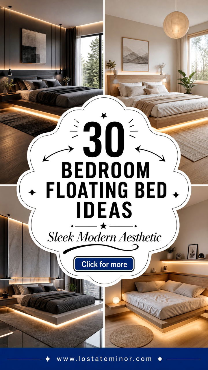 30 Bedroom Floating Bed Ideas for a Modern Aesthetic - 30 Bedroom Floating Bed Ideas for a Modern Aesthetic