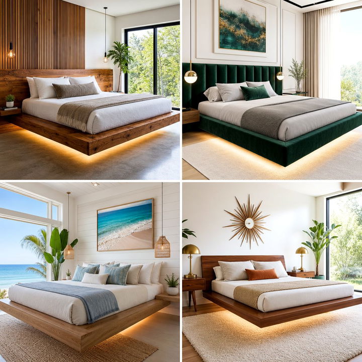 30 Bedroom Floating Bed Ideas for a Modern Aesthetic