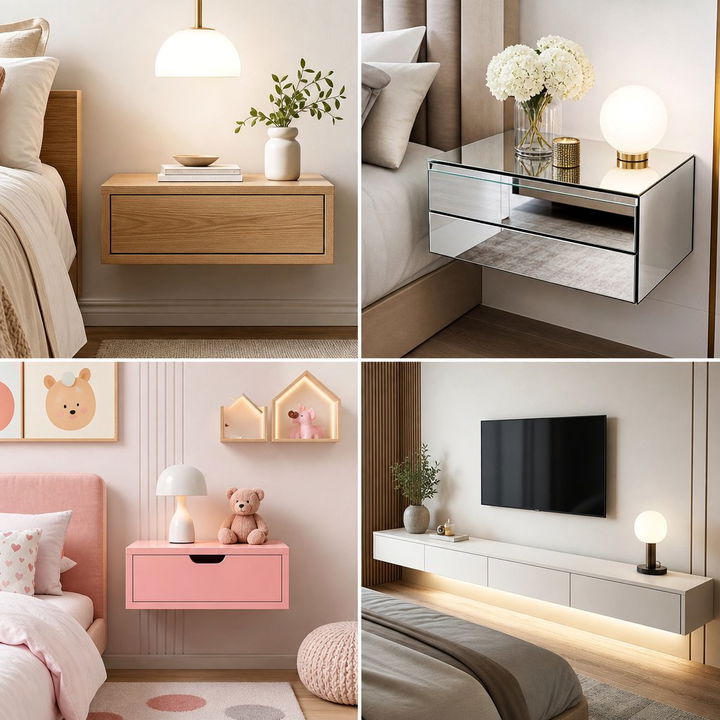 30 Bedroom Floating Nightstands for a Minimalist Look