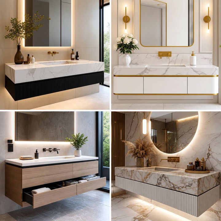 30 Bedroom Floating Vanity Ideas for a Sleek Makeup Area
