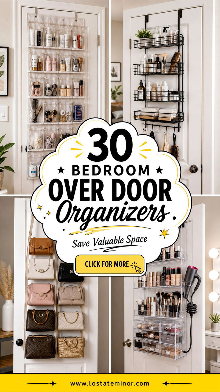 30 Bedroom Over Door Organizers to Save Valuable Space - 30 Bedroom Over Door Organizers to Save Valuable Space
