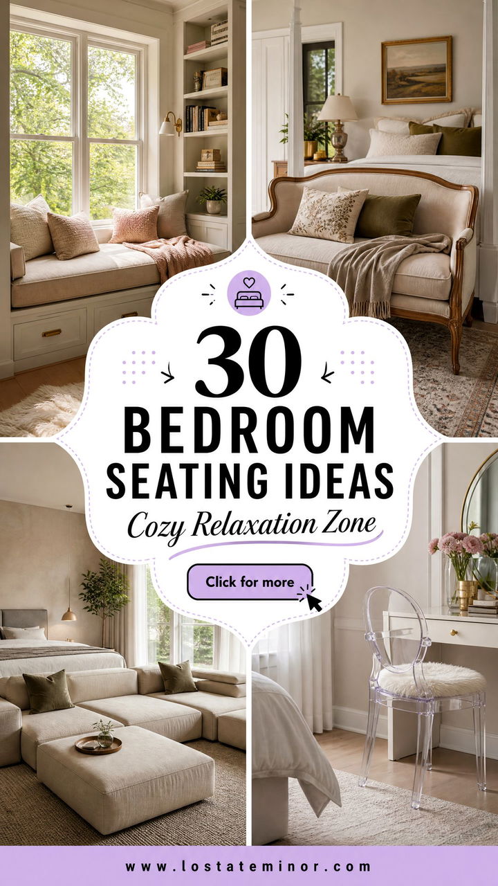 30 Bedroom Seating Ideas to Create a Cozy Relaxation Zone - 30 Bedroom Seating Ideas to Create a Cozy Relaxation Zone