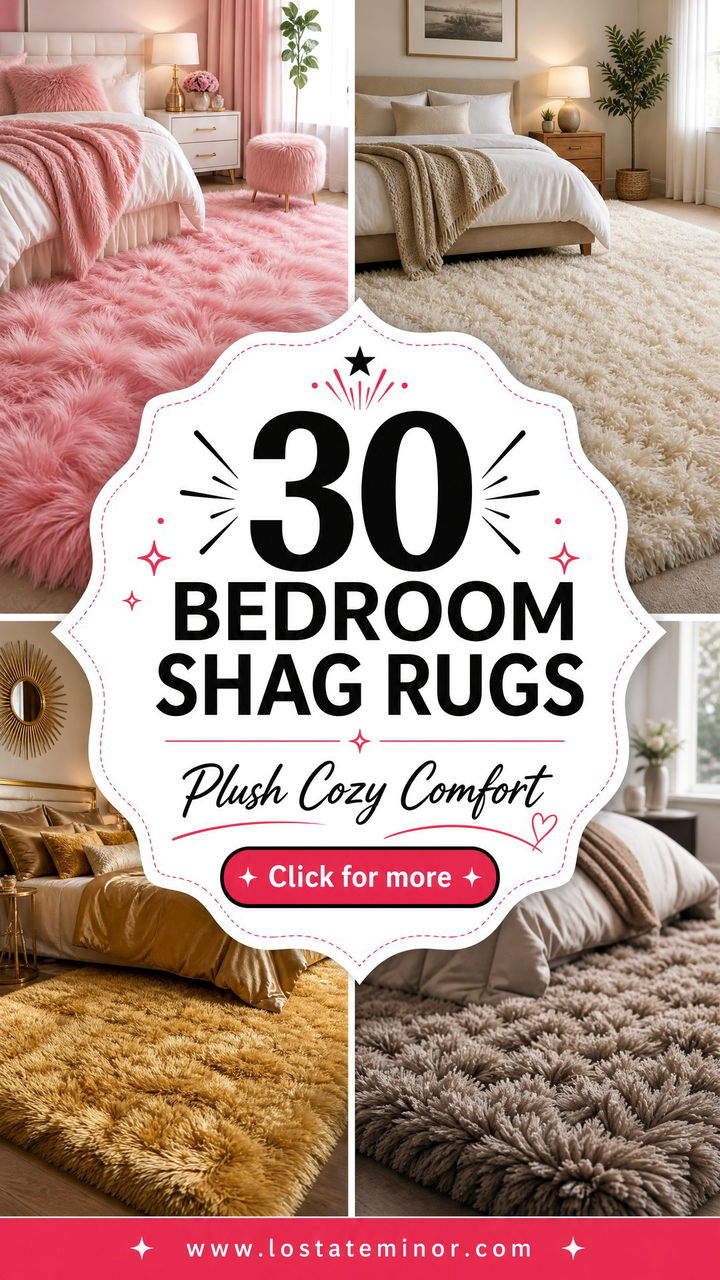 30 Bedroom Shag Rugs for a Plush and Ultra-Cozy Atmosphere - 30 Bedroom Shag Rugs for a Plush and Ultra-Cozy Atmosphere