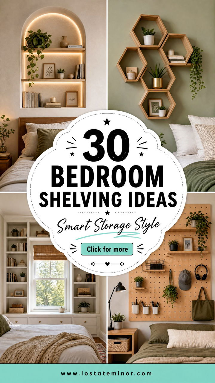 30 Bedroom Shelving Ideas for Smart Storage and Style - 30 Bedroom Shelving Ideas for Smart Storage and Style