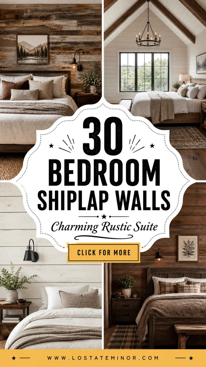 30 Bedroom Shiplap Walls for a Charming Rustic Master Suite - 30 Bedroom Shiplap Walls for a Charming Rustic Master Suite