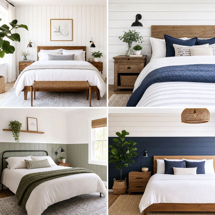 30 Bedroom Shiplap Walls for a Charming Rustic Master Suite