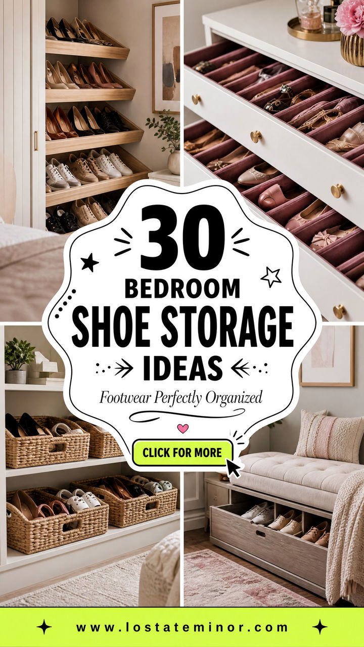 30 Bedroom Shoe Storage Ideas to Keep Your Footwear Organized - 30 Bedroom Shoe Storage Ideas to Keep Your Footwear Organized