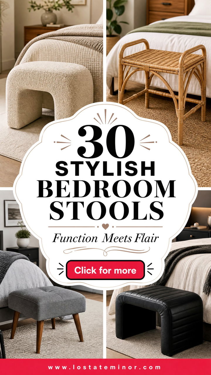 30 Bedroom Stools to Add Style and Functionality to Your Decor - 30 Bedroom Stools to Add Style and Functionality to Your Decor