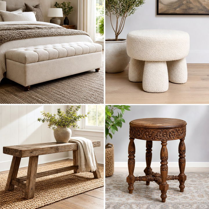 30 Bedroom Stools to Add Style and Functionality to Your Decor