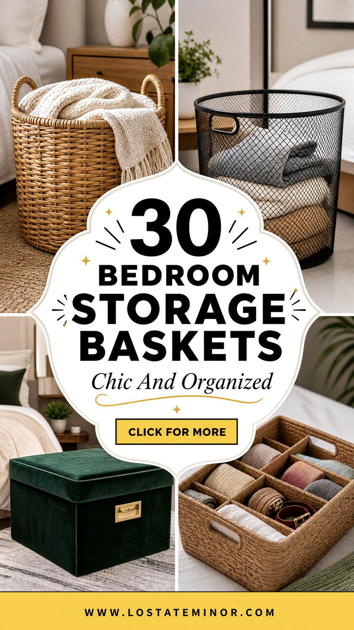 30 Bedroom Storage Baskets to Keep Your Space Chic and Organized - 30 Bedroom Storage Baskets to Keep Your Space Chic and Organized