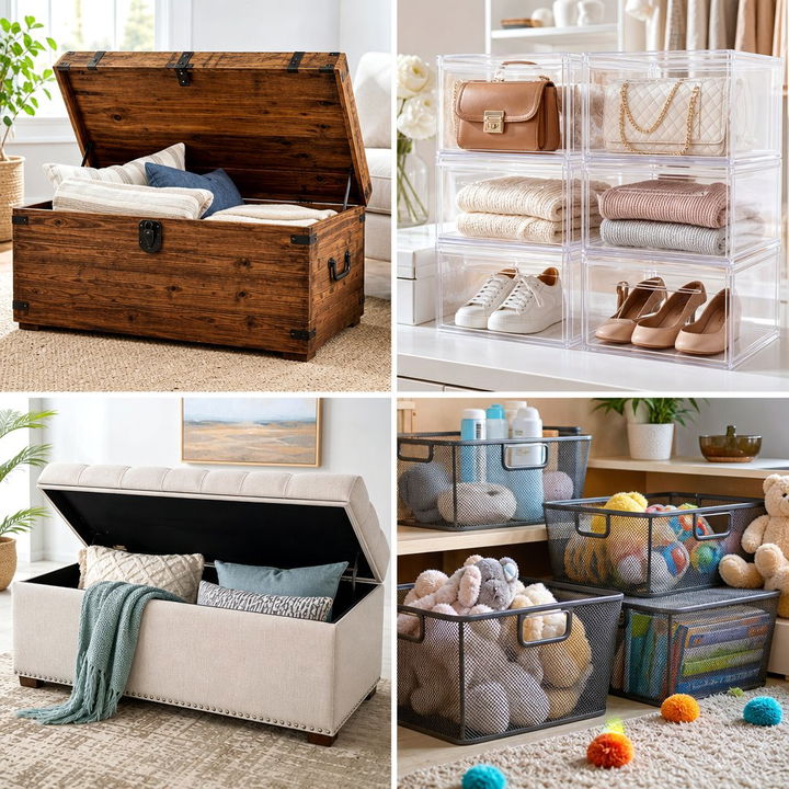 30 Bedroom Storage Boxes to Keep Your Essentials Hidden Away