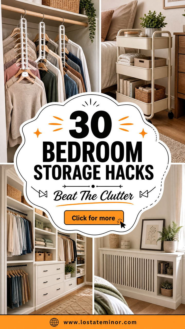 30 Bedroom Storage Hacks to Solve Your Biggest Clutter Problems - 30 Bedroom Storage Hacks to Solve Your Biggest Clutter Problems