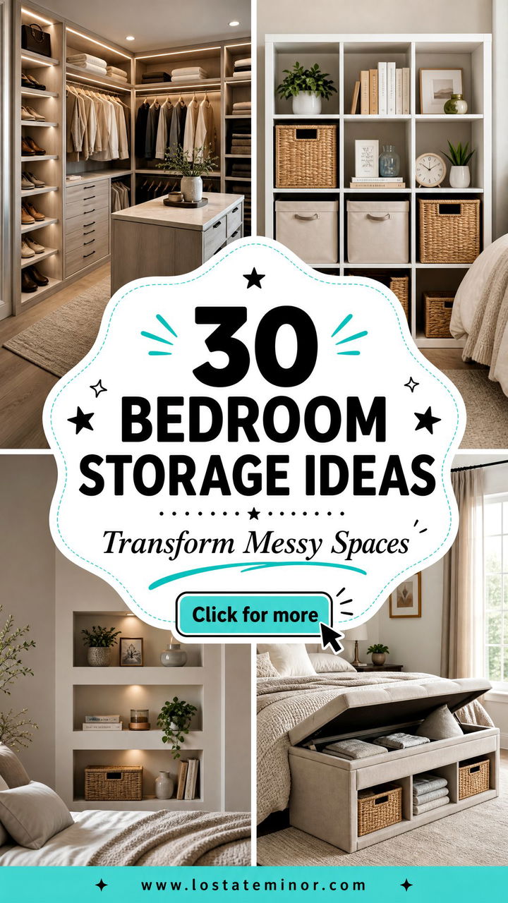 30 Bedroom Storage Ideas to Transform Your Messy Sleep Space - 30 Bedroom Storage Ideas to Transform Your Messy Sleep Space