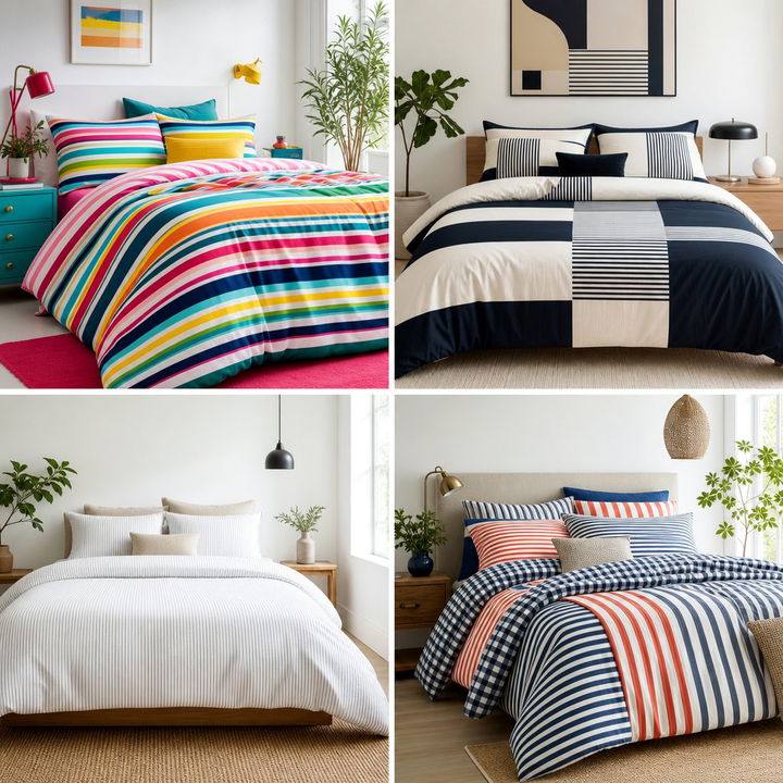 30 Bedroom Striped Bedding Ideas for a Classic and Chic Look