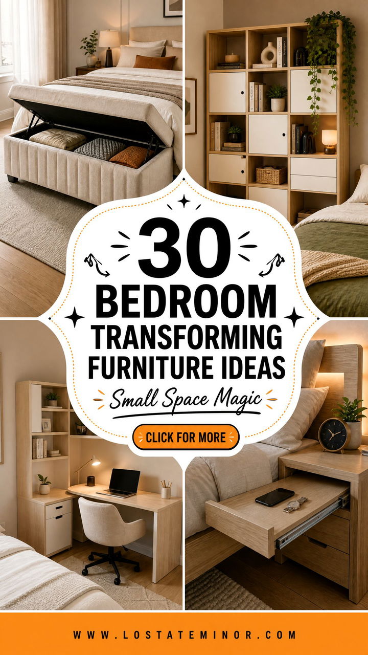 30 Bedroom Transforming Furniture Ideas for Small Spaces - 30 Bedroom Transforming Furniture Ideas for Small Spaces