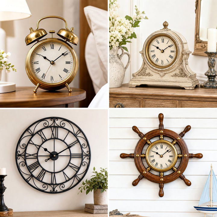 30 Bedroom Vintage Clocks for a Classic Timeless Look