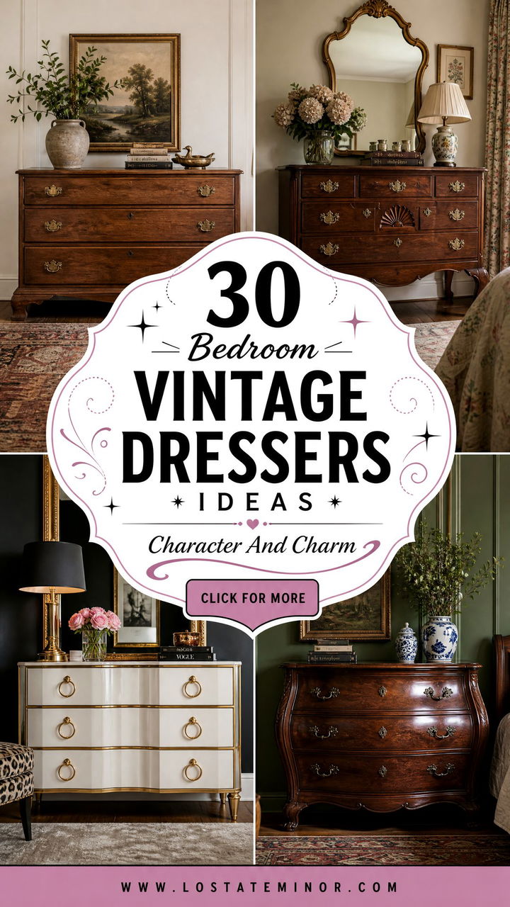 30 Bedroom Vintage Dressers to Add Character and Charm - 30 Bedroom Vintage Dressers to Add Character and Charm