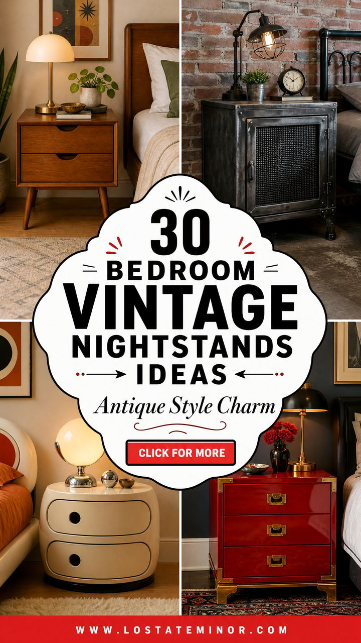 30 Bedroom Vintage Nightstands for Antique Style Lovers - 30 Bedroom Vintage Nightstands for Antique Style Lovers
