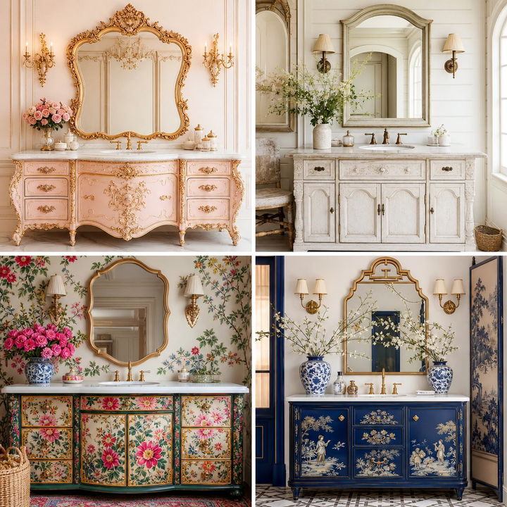 30 Bedroom Vintage Vanity Ideas for a Retro Glam Look