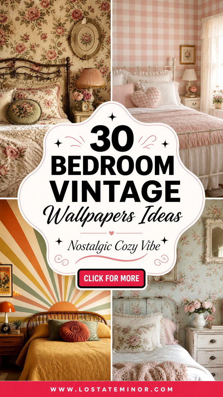 30 Bedroom Vintage Wallpapers for a Nostalgic Vibe - 30 Bedroom Vintage Wallpapers for a Nostalgic Vibe