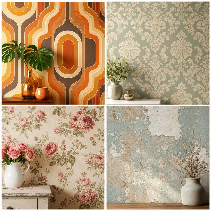 30 Bedroom Vintage Wallpapers for a Nostalgic Vibe