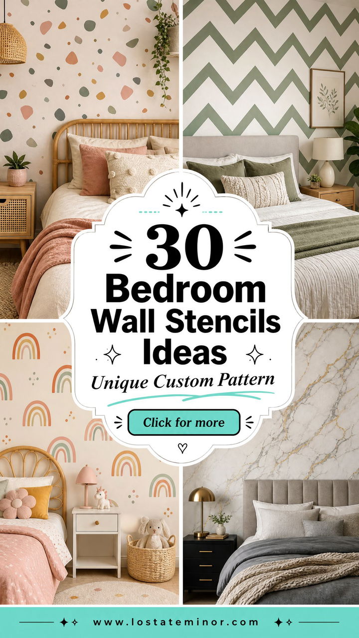 30 Bedroom Wall Stencils for a Unique Custom Pattern - 30 Bedroom Wall Stencils for a Unique Custom Pattern