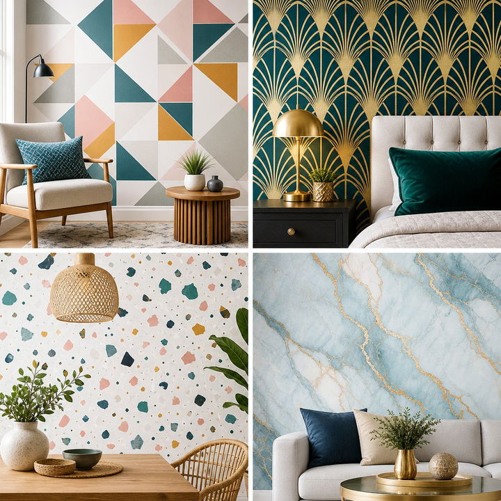 30 Bedroom Wall Stencils for a Unique Custom Pattern